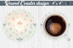 Round Coasters | Christmas Pattern | Christmas Product Image 1