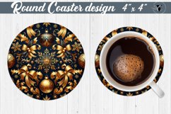 Round Coasters | Christmas Pattern | Christmas Product Image 1