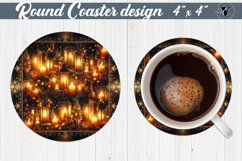 Round Coasters | Christmas Pattern | Christmas Product Image 1