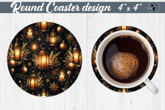Round Coasters | Christmas Pattern | Christmas Product Image 1