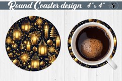 Round Coasters | Christmas Pattern | Christmas Product Image 1