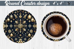 Round Coasters | Christmas Pattern | Christmas Product Image 1