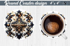 Round Coasters | Christmas Pattern | Christmas Product Image 1