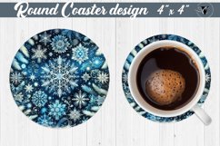 Round Coasters | Christmas Pattern | Christmas Product Image 1