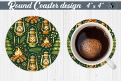 Round Coasters | Christmas Pattern | Christmas Product Image 1