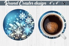 Round Coasters | Christmas Pattern | Christmas Product Image 1