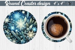 Round Coasters | Christmas Pattern | Christmas Product Image 1