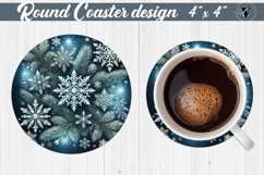Round Coasters | Christmas Pattern | Christmas Product Image 1