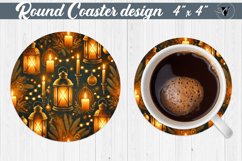 Round Coasters | Christmas Pattern | Christmas Product Image 1