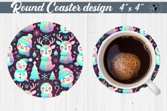 Round Coasters | Christmas Pattern | Christmas Product Image 1
