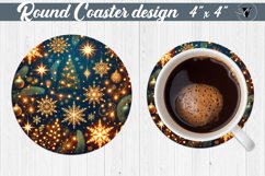 Round Coasters | Christmas Pattern | Christmas Product Image 1