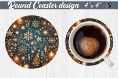 Round Coasters | Christmas Pattern | Christmas Product Image 1