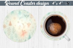 Round Coasters | Christmas Pattern | Christmas Product Image 1