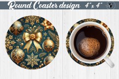 Round Coasters | Christmas Pattern | Christmas Product Image 1