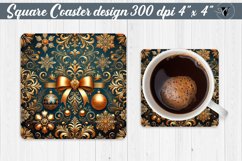 Square Coasters | Christmas Pattern | Christmas Product Image 1