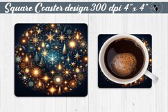 Square Coasters | Christmas Pattern | Christmas Product Image 1