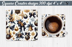 Square Coasters | Christmas Pattern | Christmas Product Image 1
