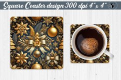 Square Coasters | Christmas Pattern | Christmas Product Image 1