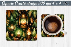 Square Coasters | Christmas Pattern | Christmas Product Image 1