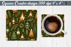 Square Coasters | Christmas Pattern | Christmas Product Image 1