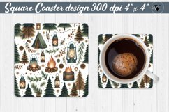 Square Coasters | Christmas Pattern | Christmas Product Image 1