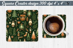 Square Coasters | Christmas Pattern | Christmas Product Image 1