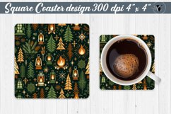 Square Coasters | Christmas Pattern | Christmas Product Image 1