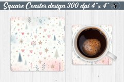 Square Coasters | Christmas Pattern | Christmas Product Image 1