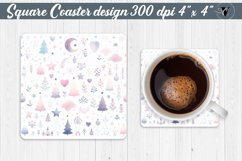 Square Coasters | Christmas Pattern | Christmas Product Image 1
