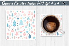 Square Coasters | Christmas Pattern | Christmas Product Image 1
