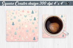 Square Coasters | Christmas Pattern | Christmas Product Image 1