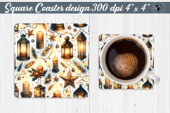 Square Coasters | Christmas Pattern | Christmas Product Image 1