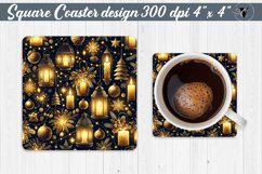 Square Coasters | Christmas Pattern | Christmas Product Image 1
