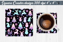 Square Coasters | Christmas Pattern | Christmas Product Image 1