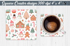Square Coasters | Christmas Pattern | Christmas Product Image 1