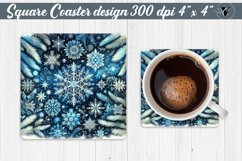 Square Coasters | Christmas Pattern | Christmas Product Image 1