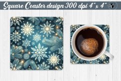 Square Coasters | Christmas Pattern | Christmas Product Image 1