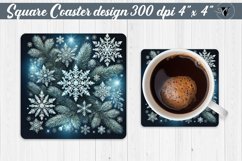Square Coasters | Christmas Pattern | Christmas Product Image 1