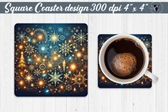 Square Coasters | Christmas Pattern | Christmas Product Image 1