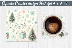 Square Coasters | Christmas Pattern | Christmas Product Image 1