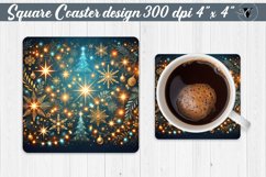 Square Coasters | Christmas Pattern | Christmas Product Image 1