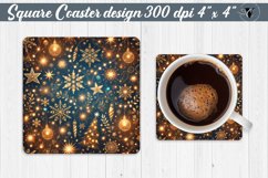 Square Coasters | Christmas Pattern | Christmas Product Image 1