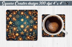 Square Coasters | Christmas Pattern | Christmas Product Image 1