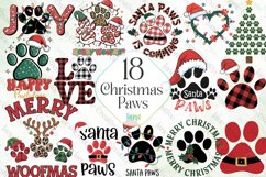 Christmas Paws Sublimation Clipart Product Image 1