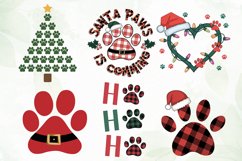 Christmas Paws Sublimation Clipart Product Image 3