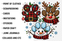 Christmas paws png sublimation design Product Image 3