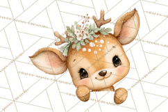 Christmas Peeking Characters Clipart, Cute Holiday PNGs Product Image 3