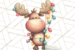 Christmas Peeking Characters Clipart, Cute Holiday PNGs Product Image 2
