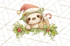 Christmas Peeking Characters Clipart, Cute Holiday PNGs Product Image 5