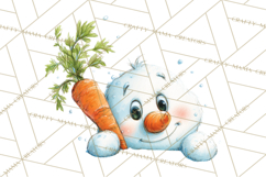 Christmas Peeking Characters Clipart, Cute Holiday PNGs Product Image 2